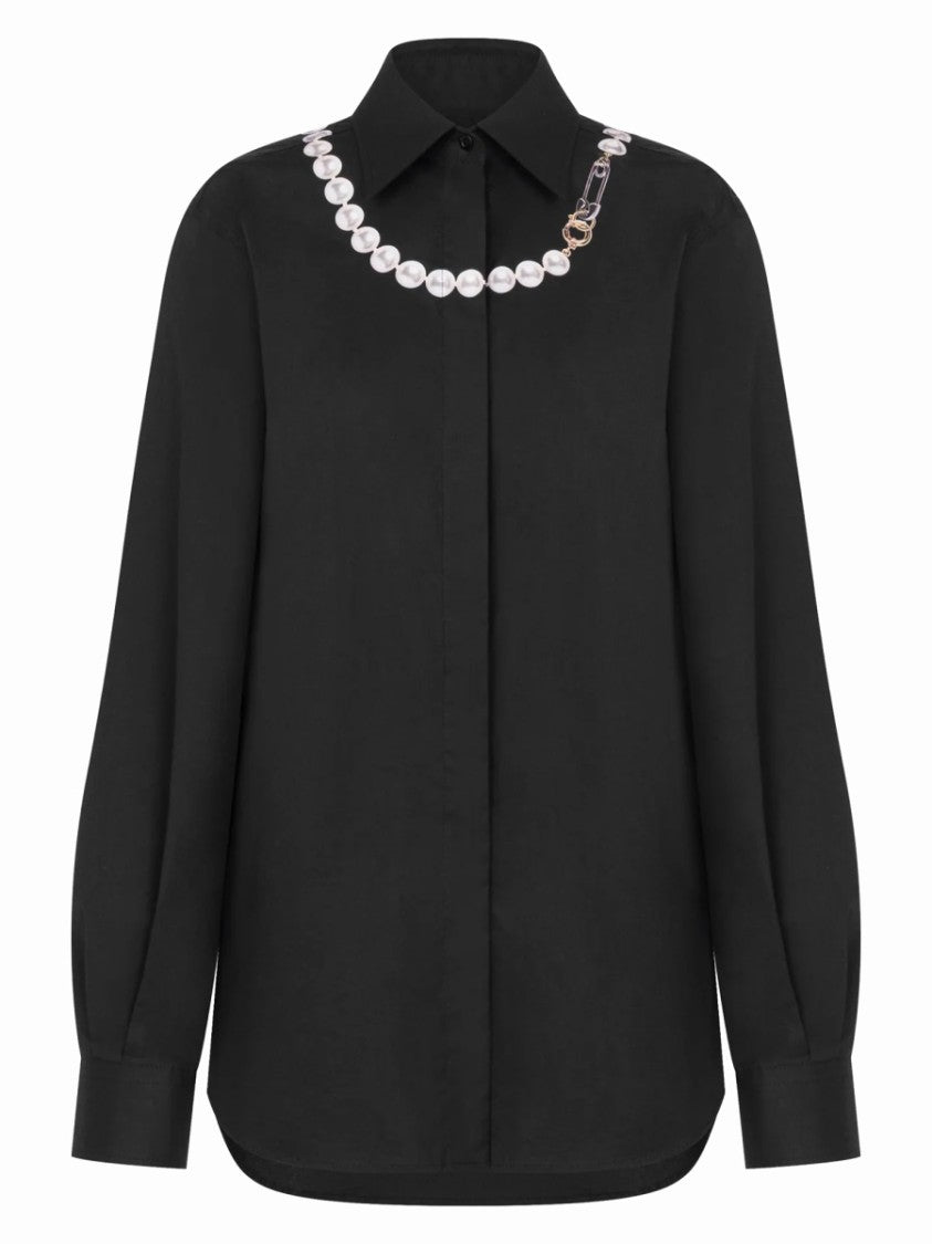Moschino Long Sleeve Chain Neck Shirt