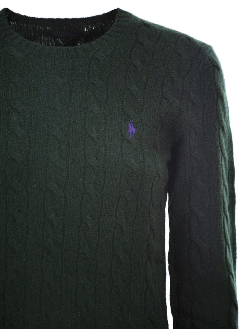 Polo Ralph Lauren Plaited Wool And Cashmere Crew-Neck