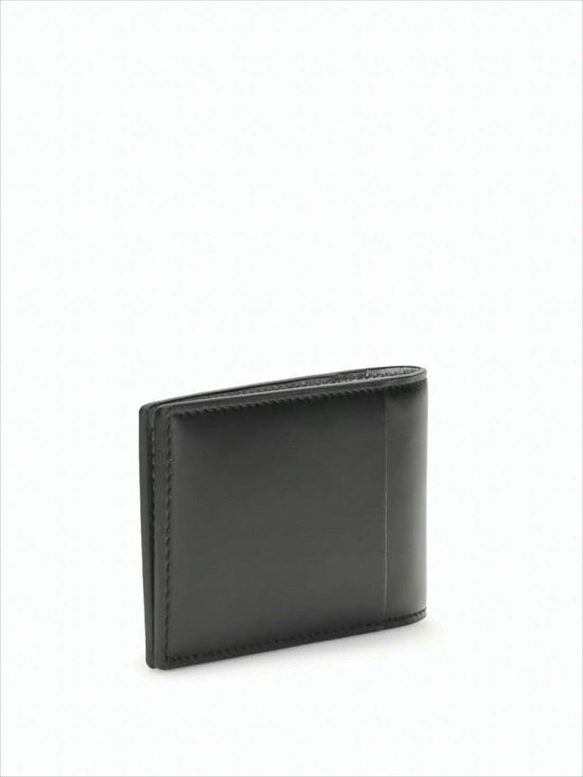 Maison Margiela Rectangular Smooth Leather Wallet With Subtle Stitching