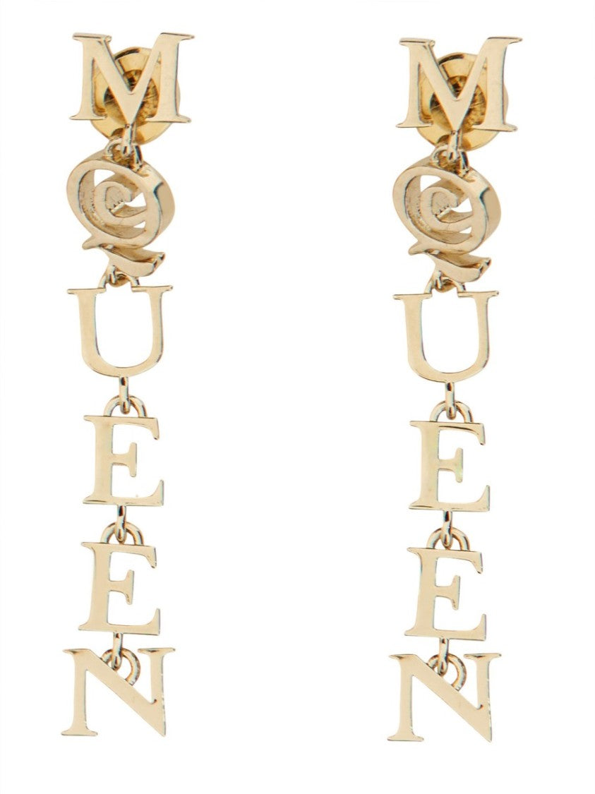 Alexander Mcqueen Interlinked Mcqueen Logo Earrings