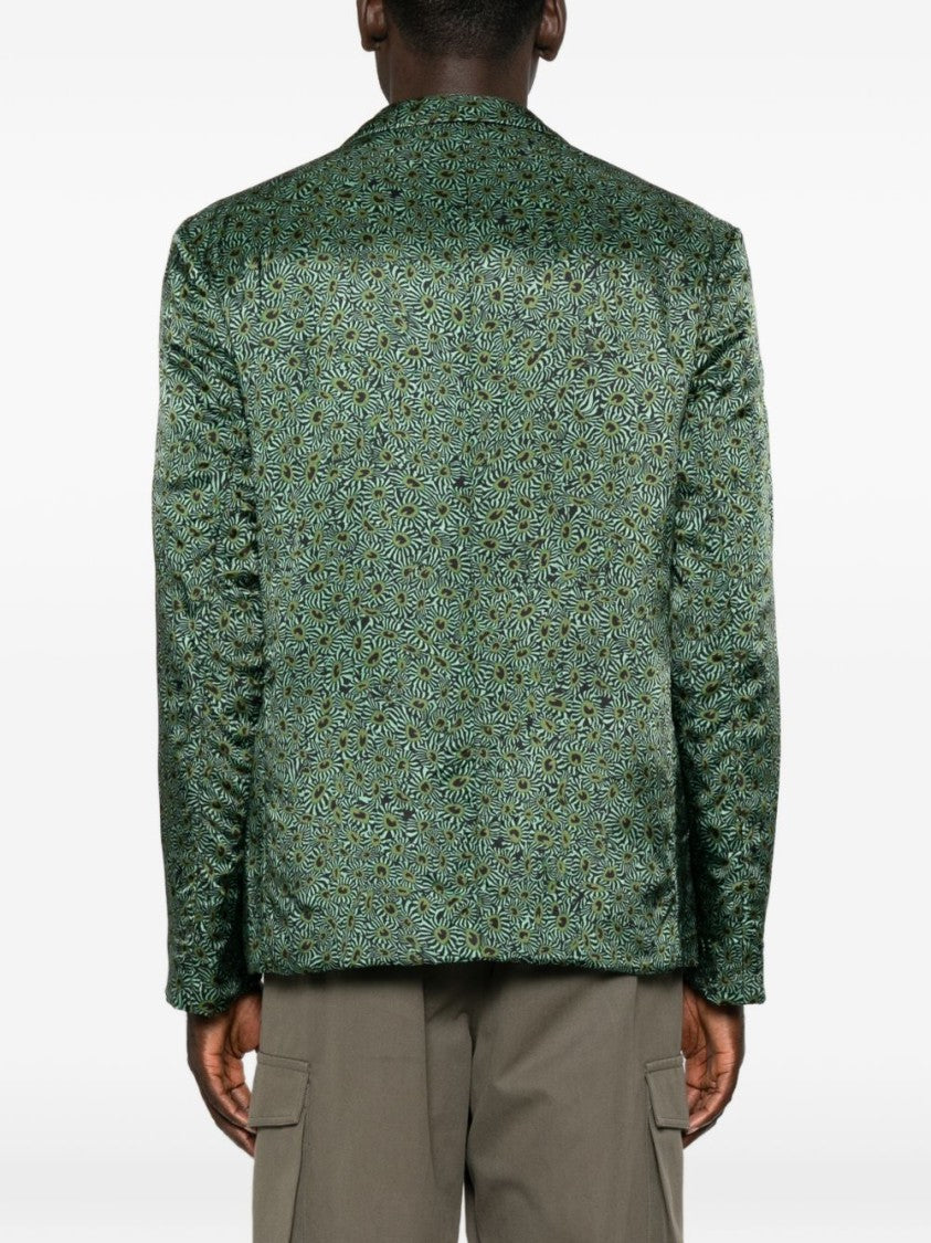 Dries Van Noten Tailored Floral Patterned Classic-Lapel Blazer