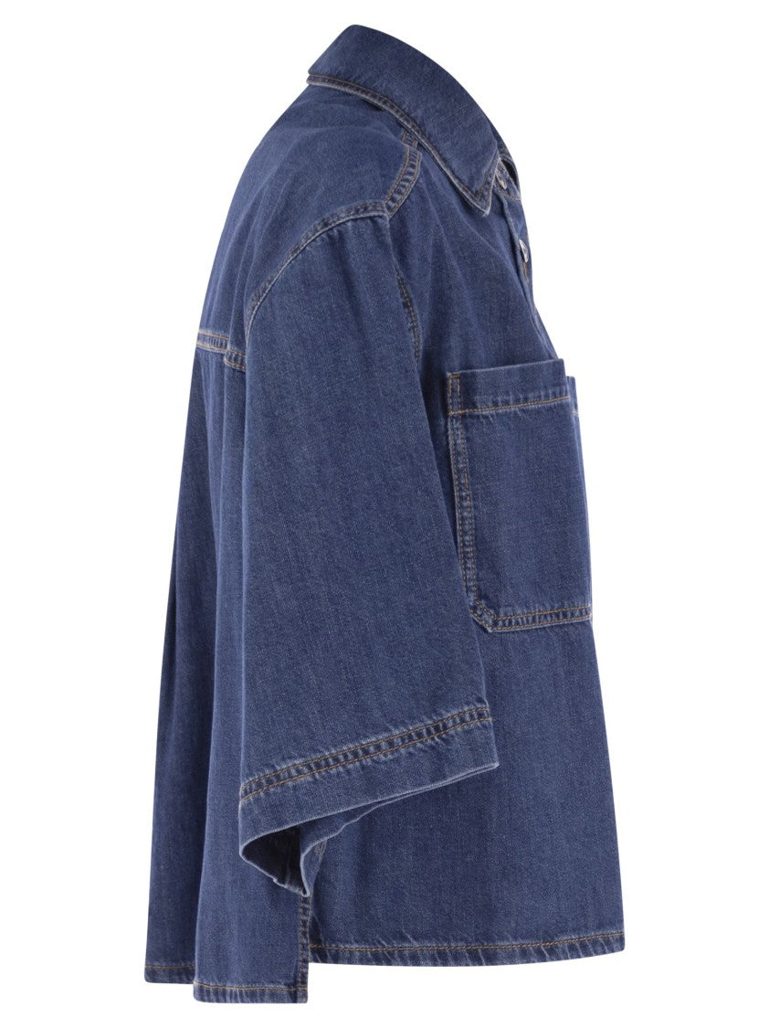 Max Mara Enza - Denim Crop Shirt