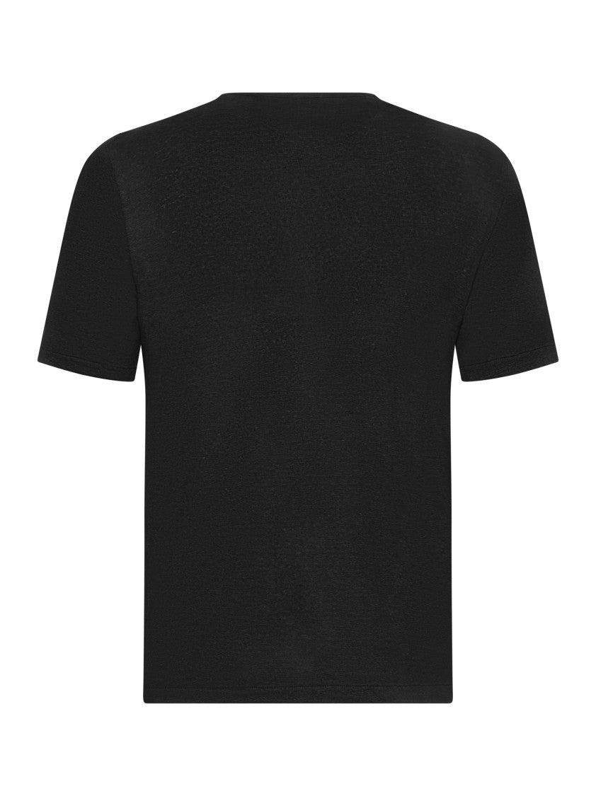 Franzese Collection Black Handmade Irish Linen T-Shirt