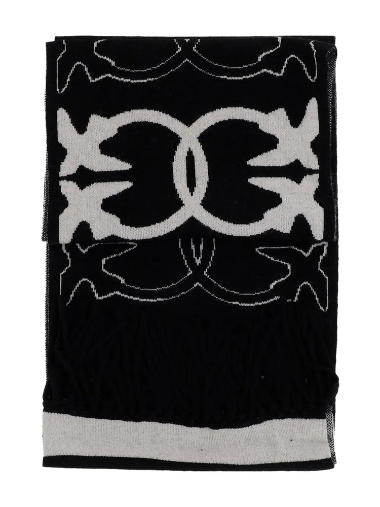 Pinko Multicolour Svezia Interlocking Pattern Scarf