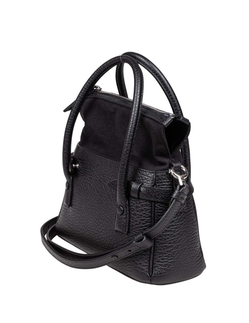 Maison Margiela Dress Age Small Leather Handbag, Black