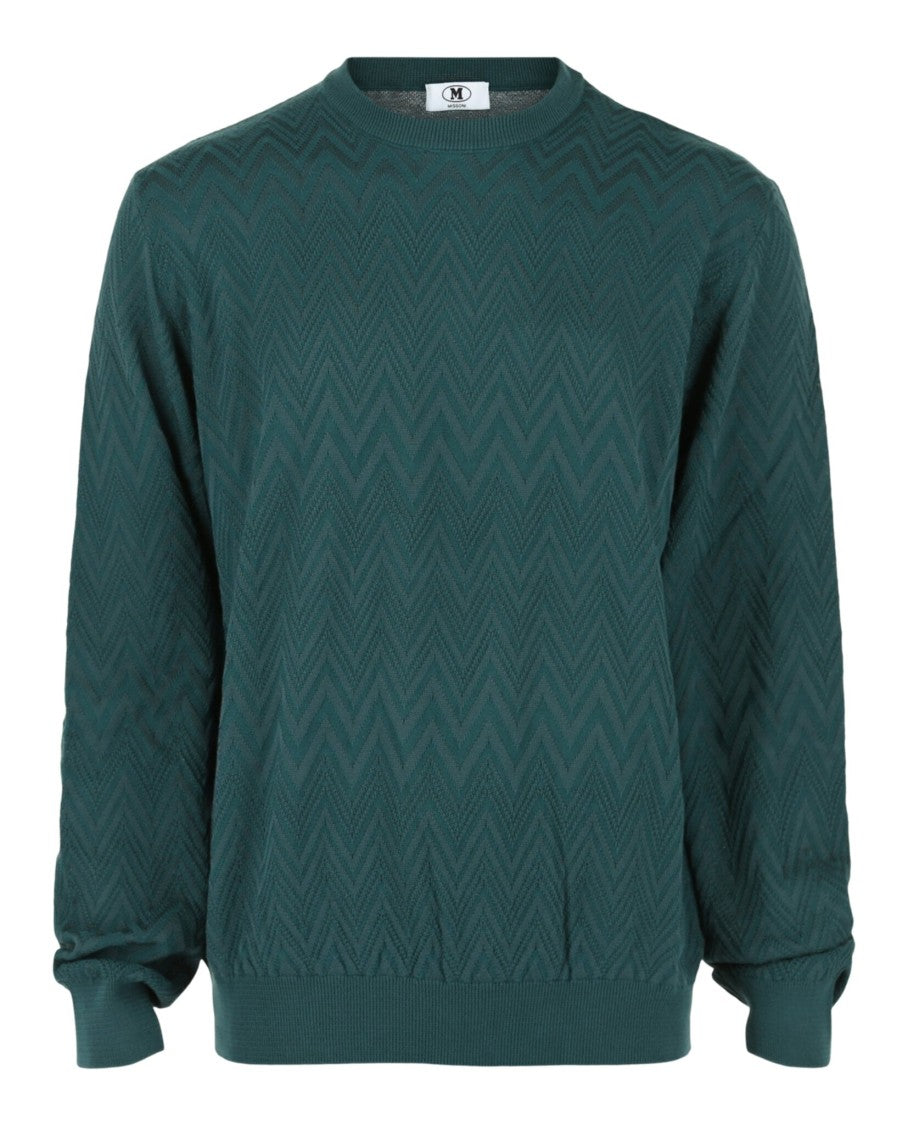 M Missoni Signature Zig Zag Patterned Sweater