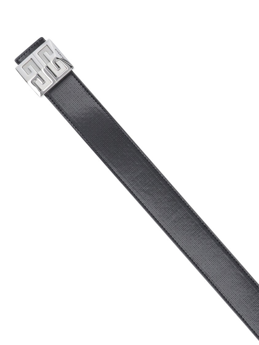 Givenchy Reversible "4G" Logo Belt – Black/Burgundy