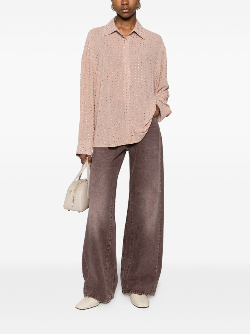 Pinko Relaxed Fit Dotted Print Shirt