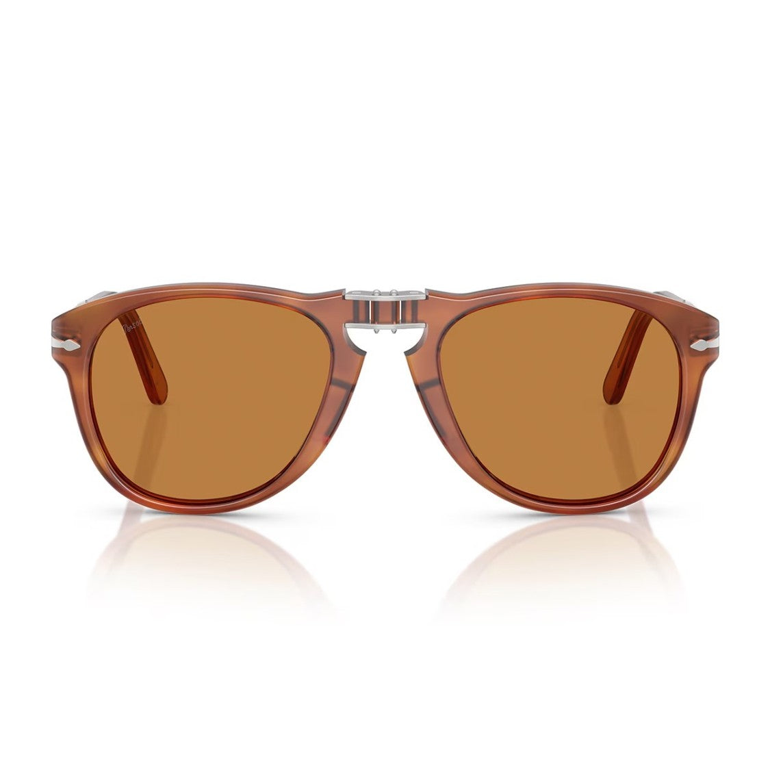 Persol Havana Po0714sm Steve Mcqueen Acetate Pilot Sunglasses