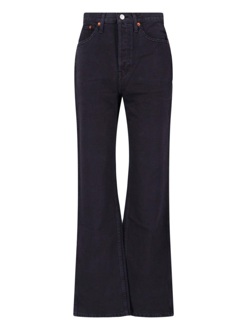 Re/Done '70S' Bootcut Jeans – Black