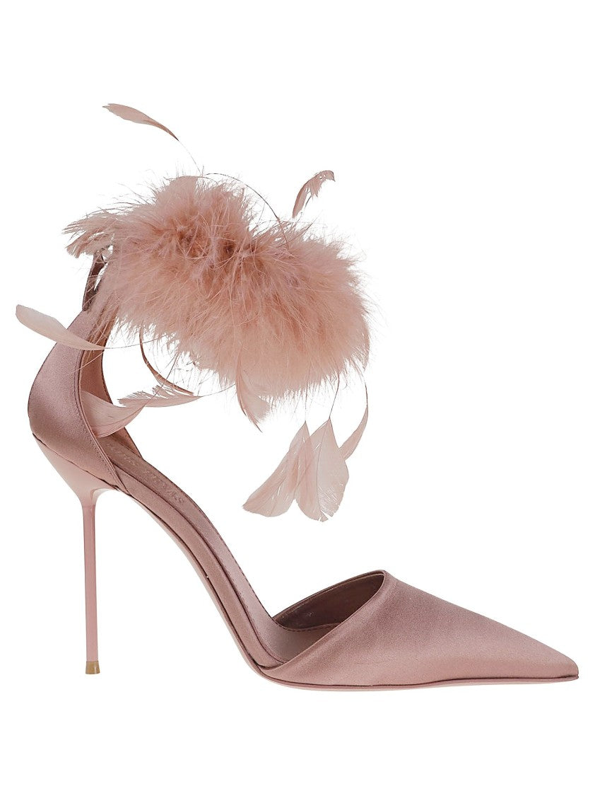 Paris Texas Pointed Toe Satin Pumps