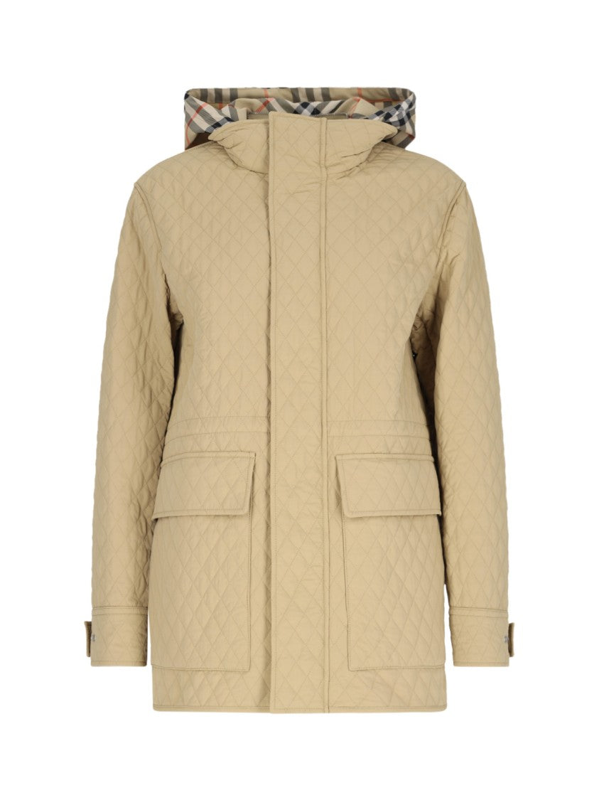 Burberry Technical "Check" Jacket – Beige