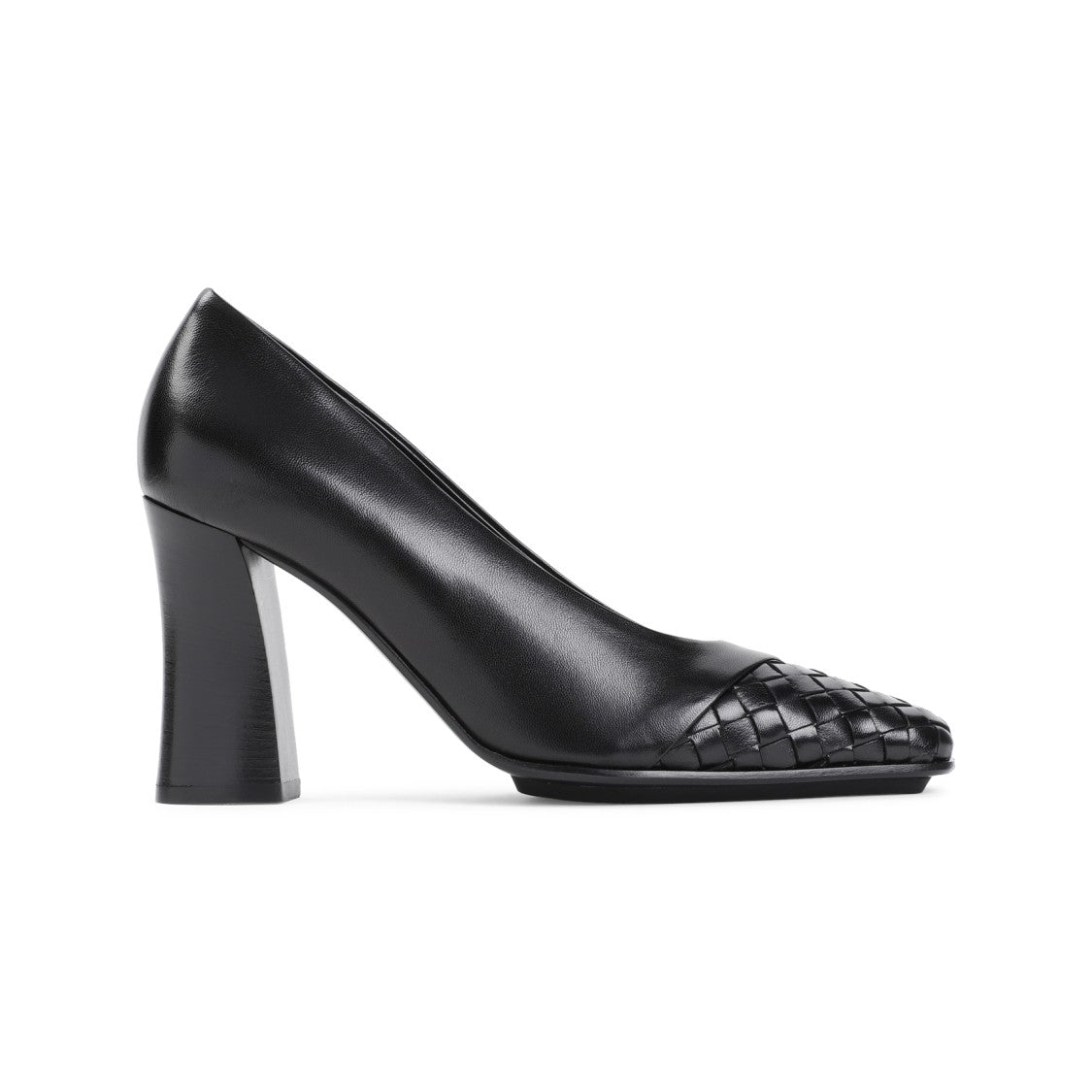 Bottega Veneta Black Nappa Calf Leather Pump