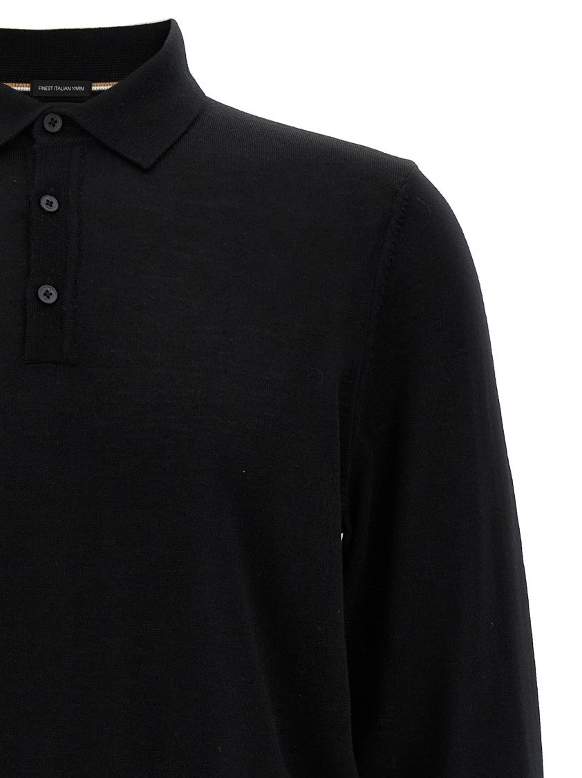 Hugo Boss Polo Shirt-Style Wool Sweater