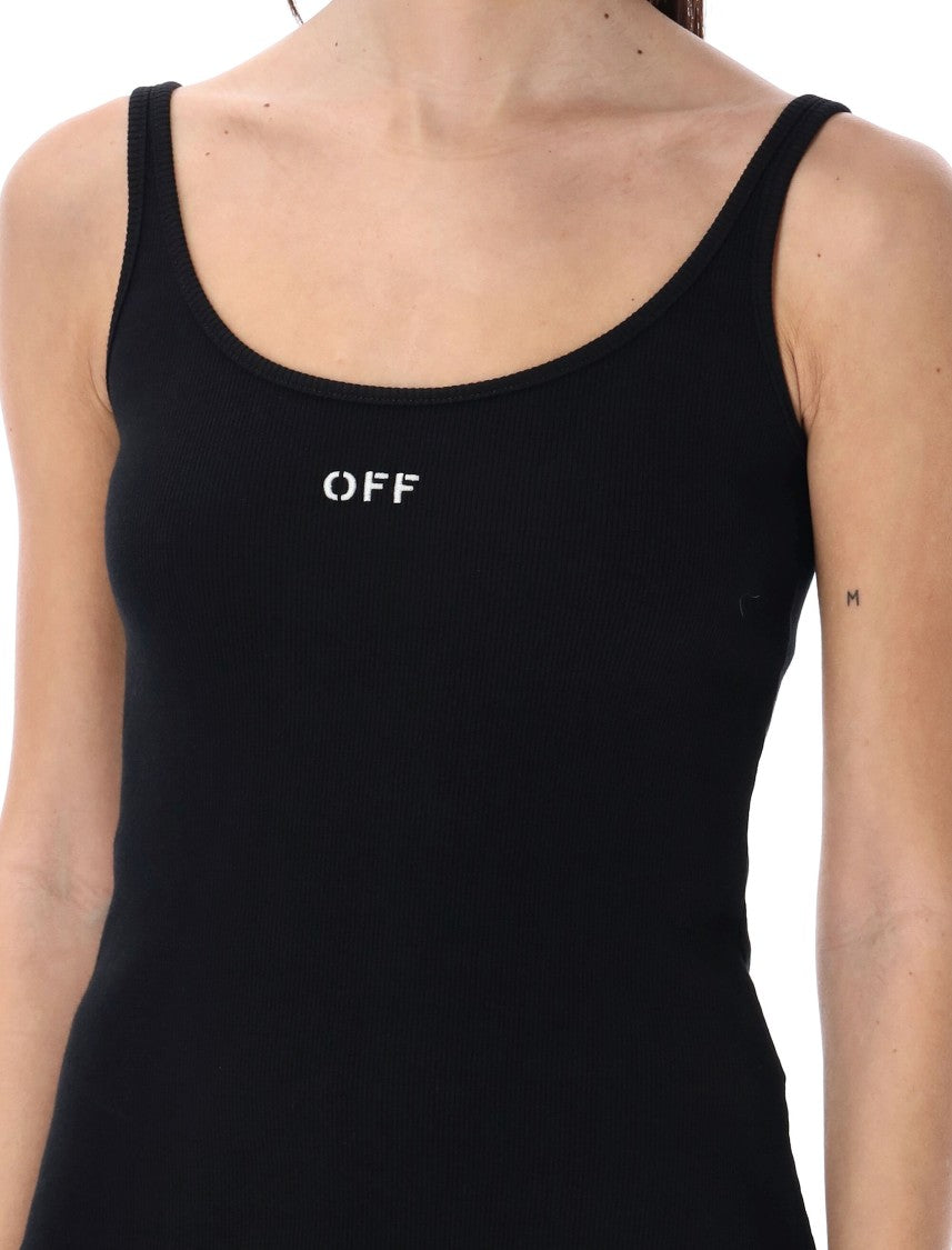 Off-White Off Stamp Rib Tank Top