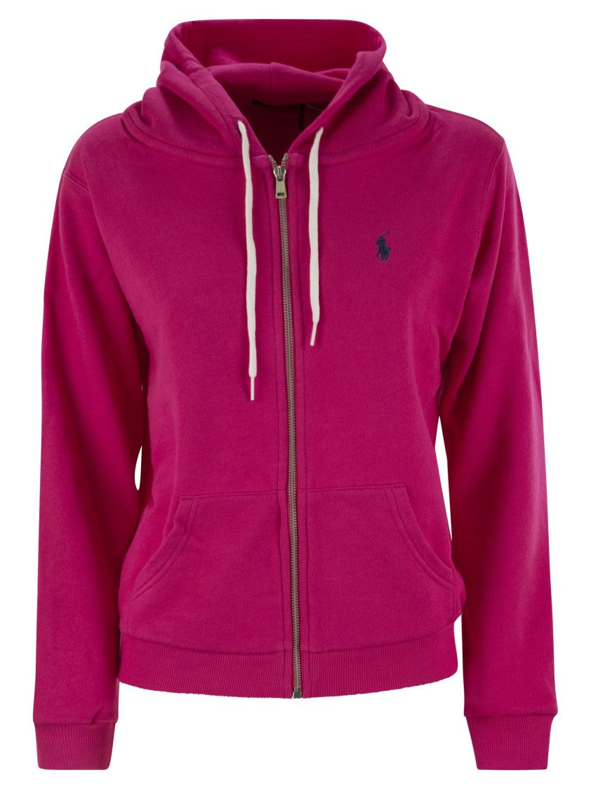 Polo Ralph Lauren Hooded Fleece Zip-Up With Embroidered Logo