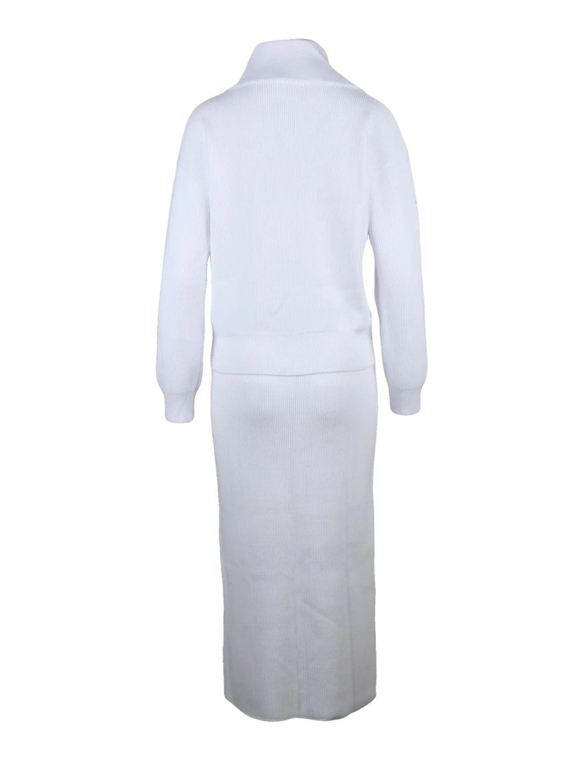 Liu Jo White Viscose-Blend Ribbed Sets