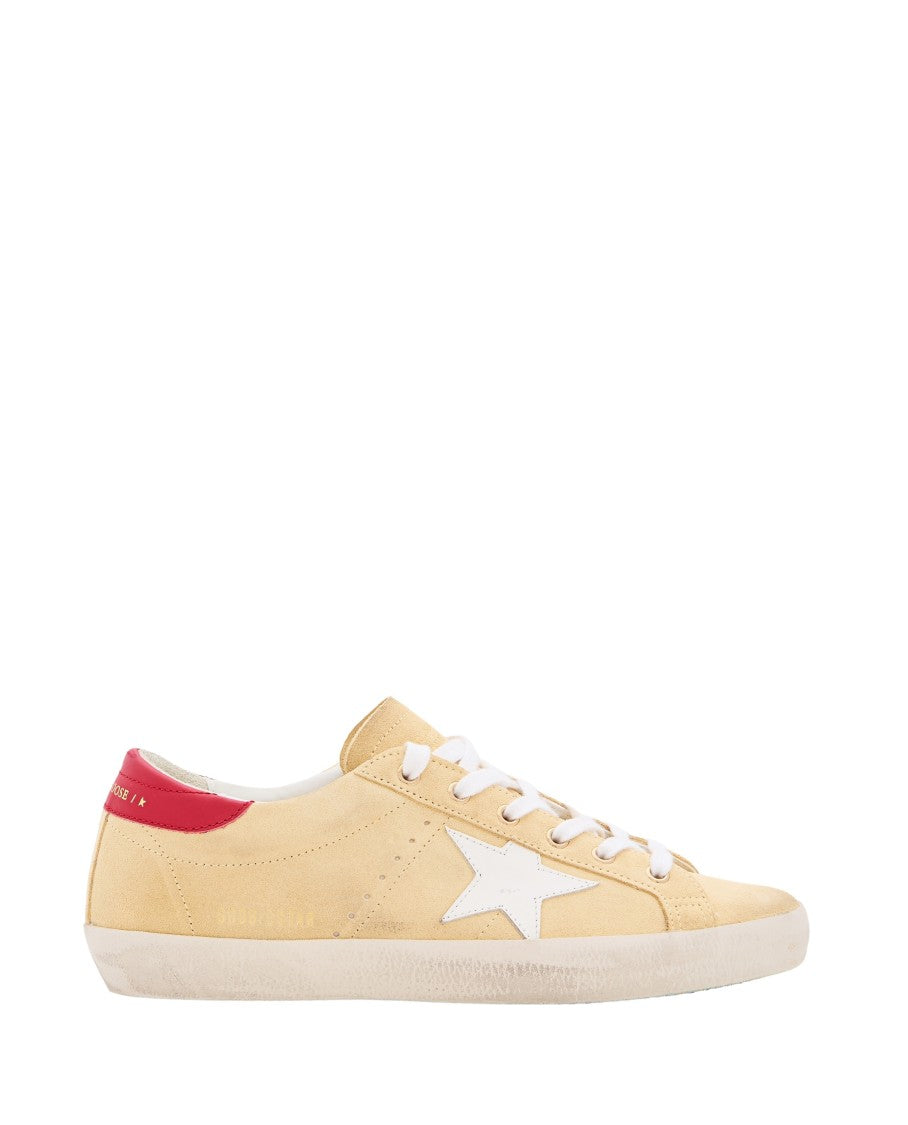 Golden Goose Beige Super Star Lace-Up Sneakers