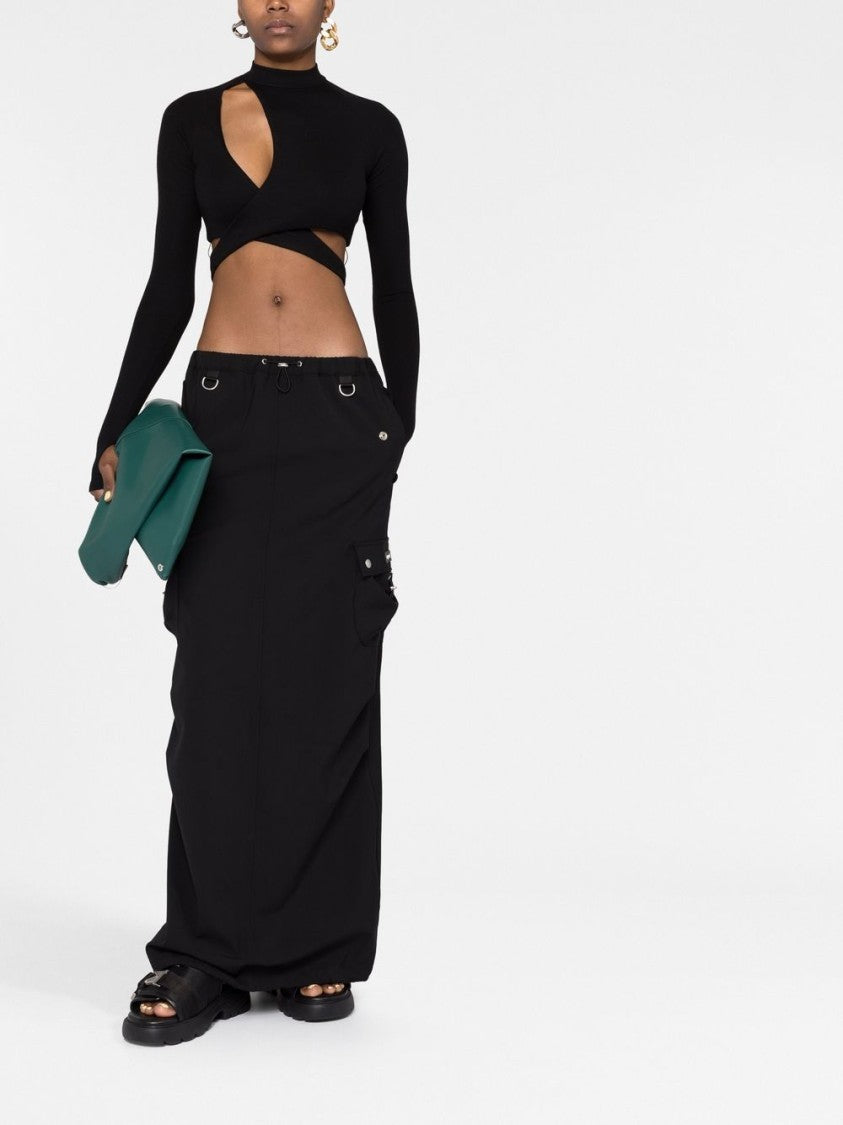 Coperni Floor-Length Black Maxi Skirt