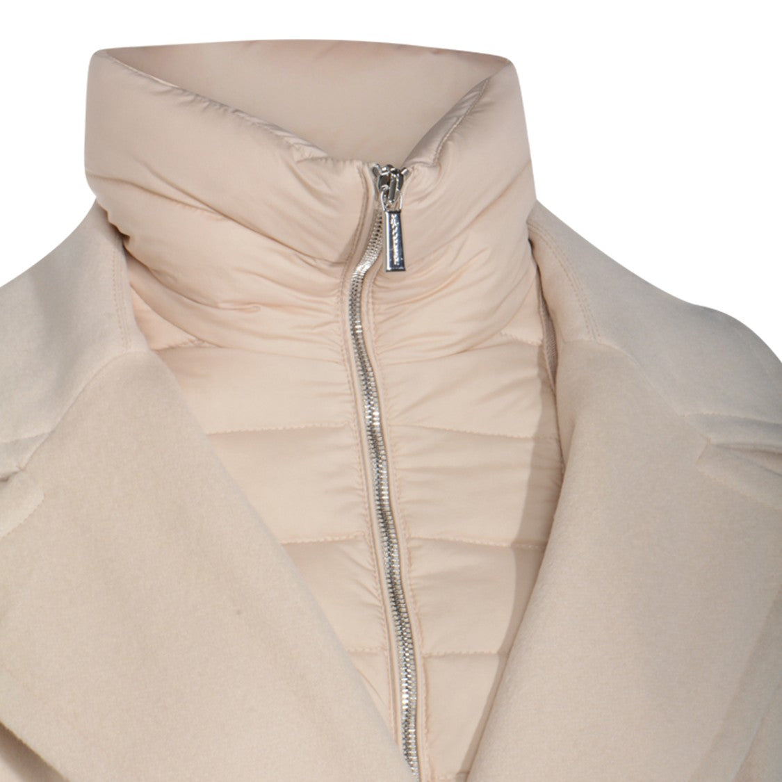 Moorer Cream Wool Down Jacket