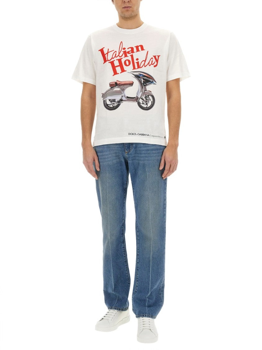 Dolce & Gabbana T-Shirt With "Wasp" Print