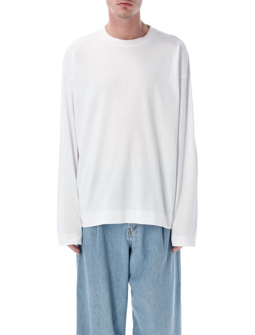 Dries Van Noten Loose-Fitting Long-Sleeved T-Shirt With Classic Crew Neckline