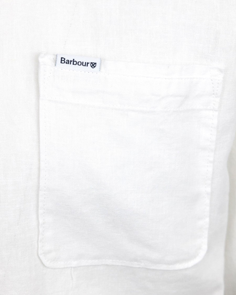Barbour Linen Blend Button-Down Shirt