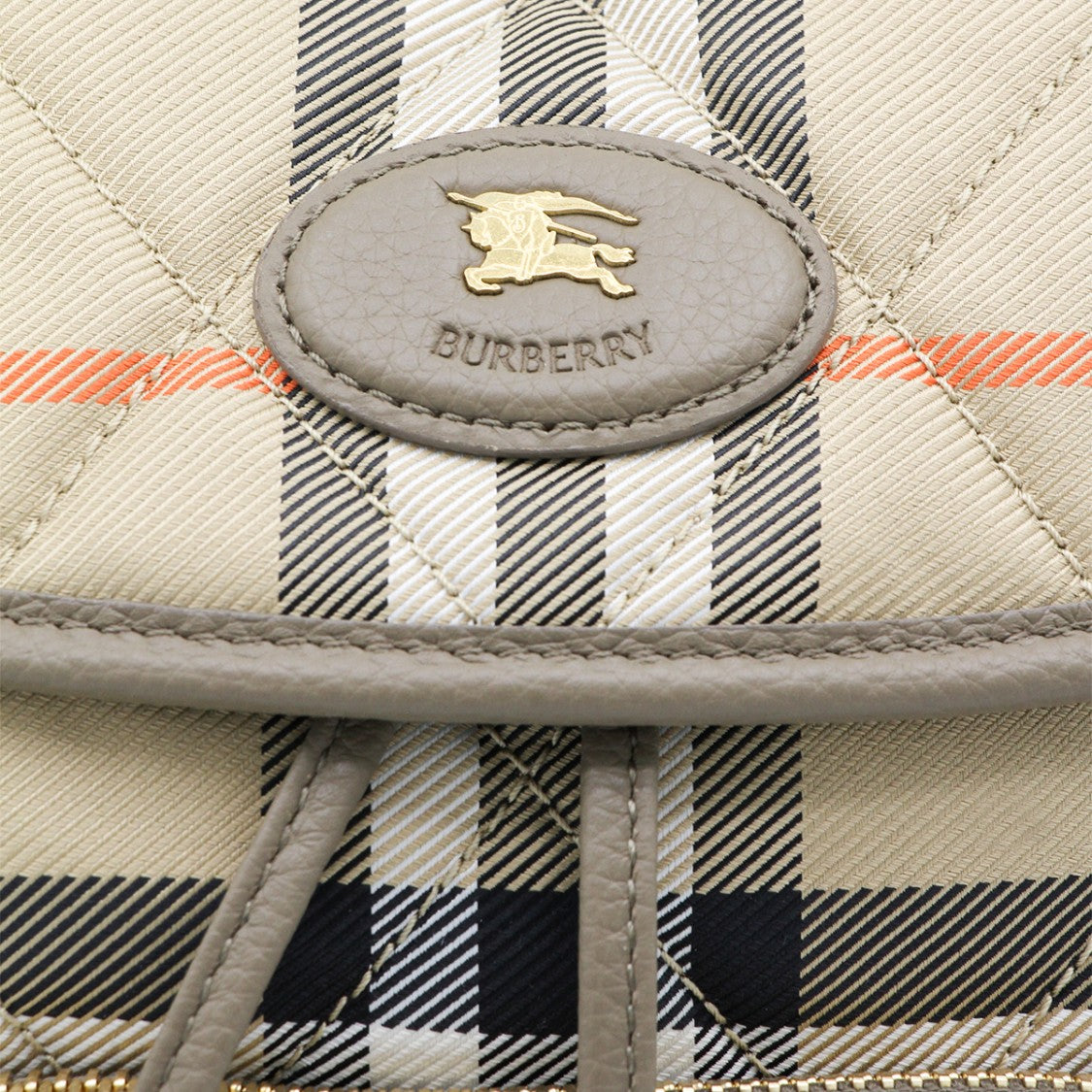 Burberry Beige Iconic-Print Backpack
