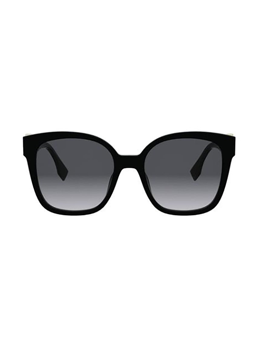 Fendi Fe40186i Rectangular Metallic Logo Sunglasses