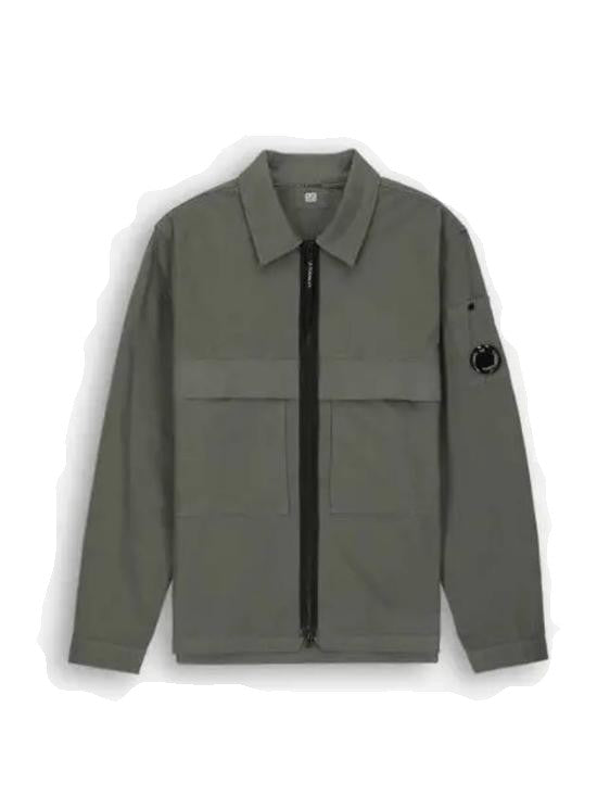 C.P. Company Straight-Cut Minimalist Jacket With Zipper Closure And Chest Pockets