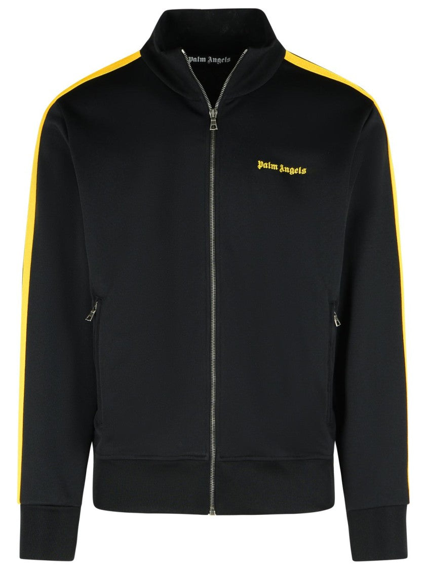 Palm Angels Track' Black Polyester Sweatshirt