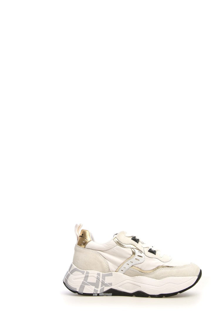 Voile Blanche Trekking-Inspired White Sneakers With Technical Fabric