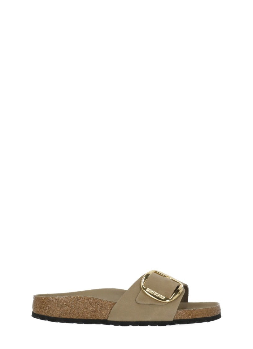 Birkenstock Beige Madrid Big Buckle Sandals
