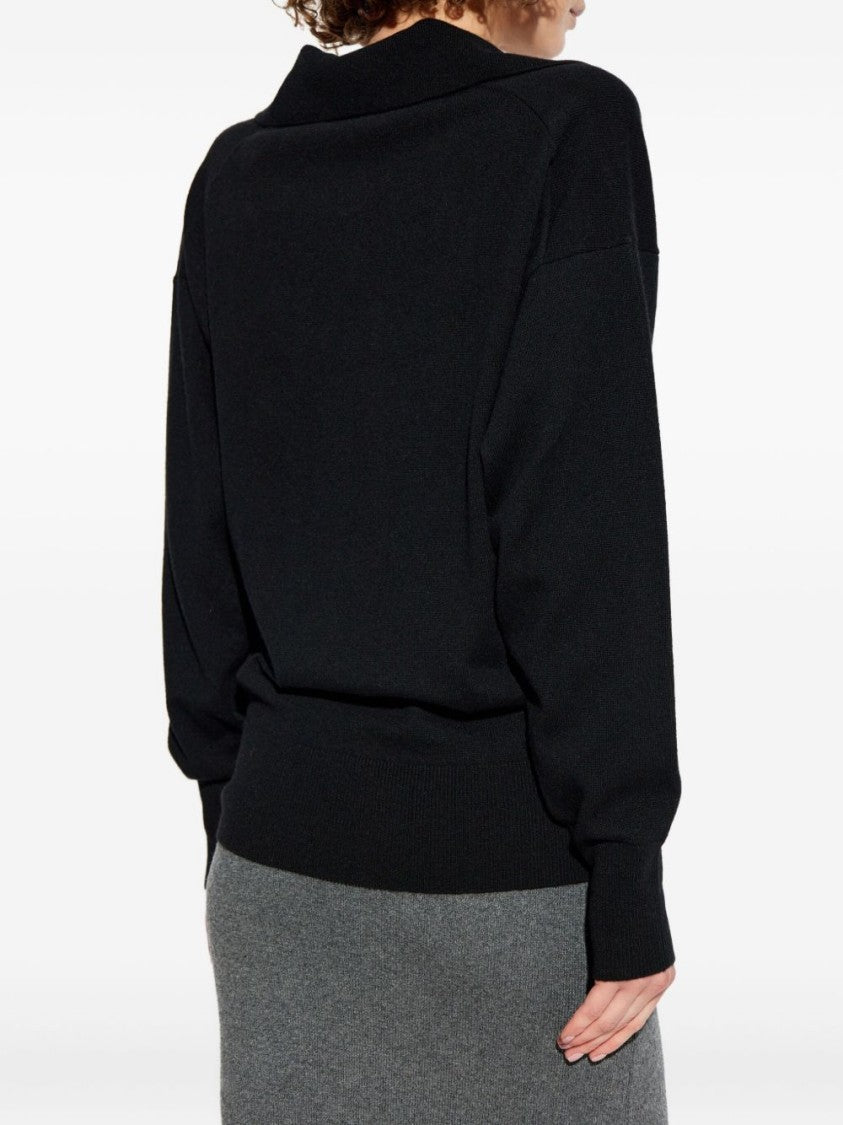 Tom Ford Polo-Style Cashmere Sweater With Subtle Logo Embroidery