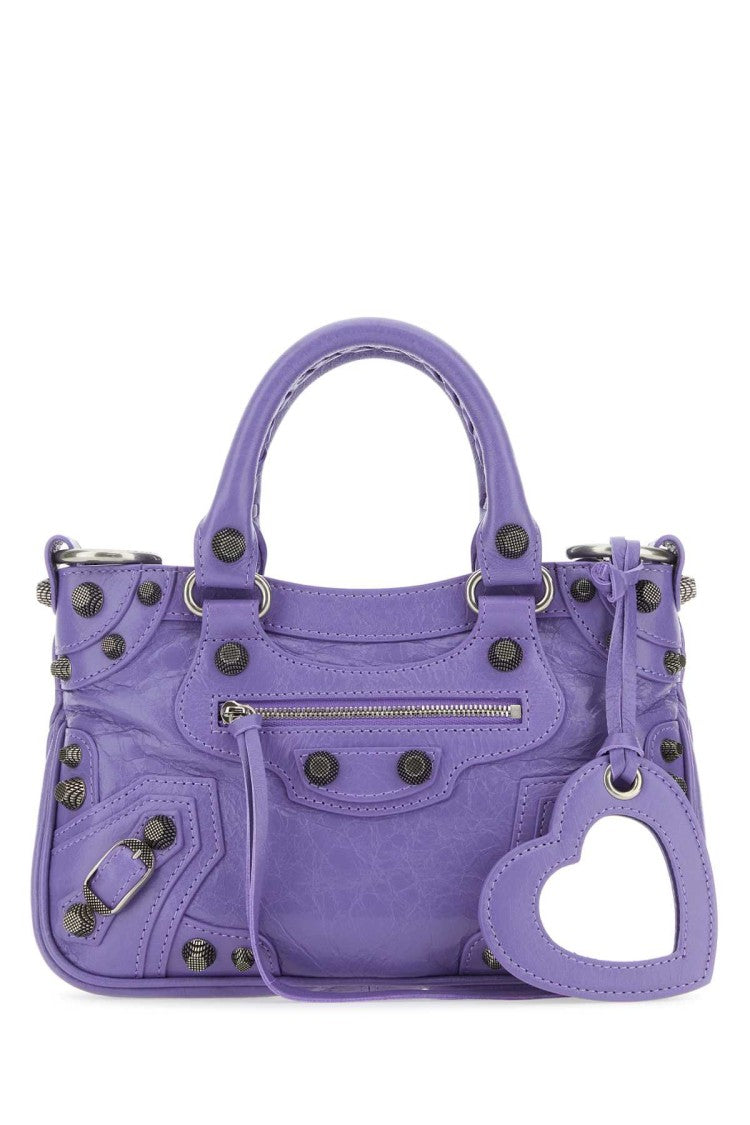 Balenciaga Light Purple Nappa Leather Neo Cagole S Handbag