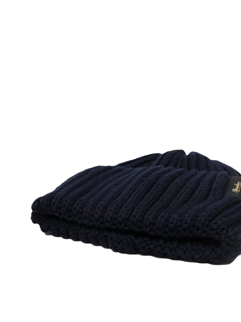 Borsalino Bell Black Virgin Wool Beanie