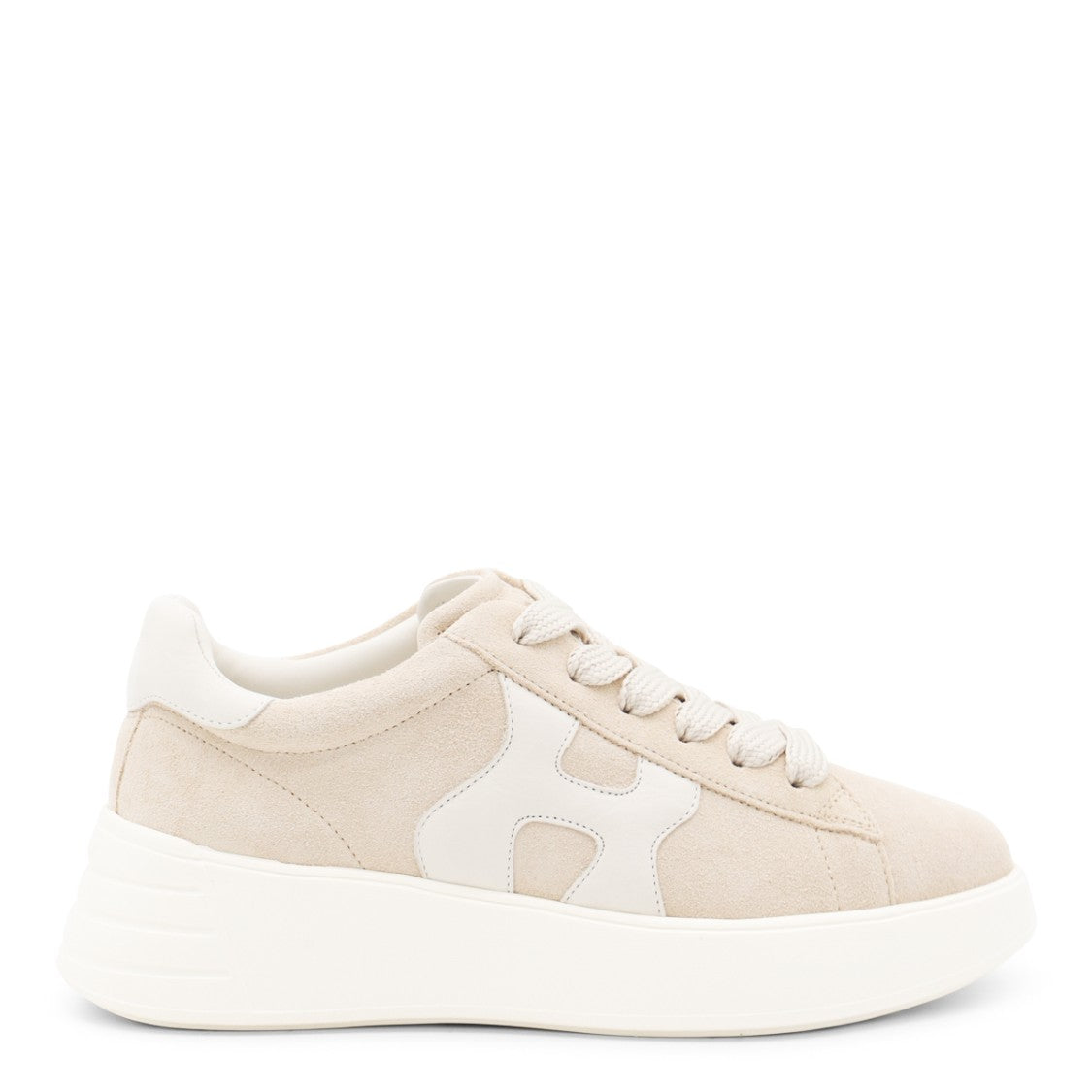 Hogan Beige Leather Sneakers