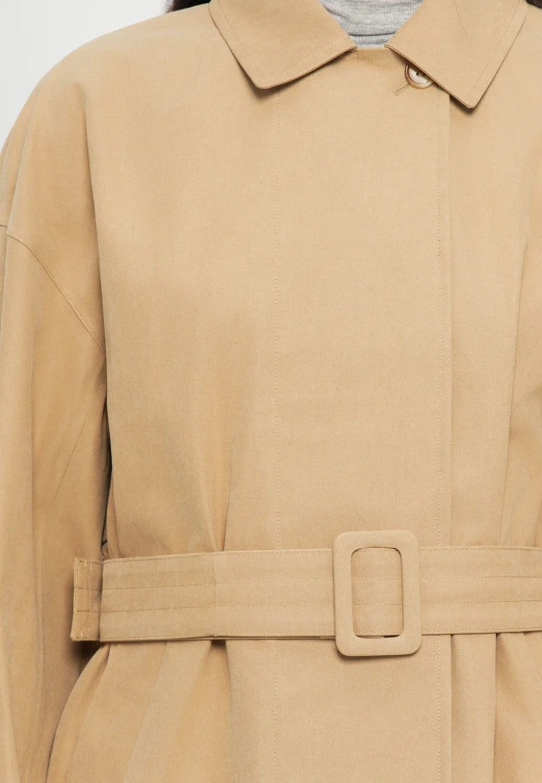 Max Mara Knee-Length Trench Coat With Classic Collar