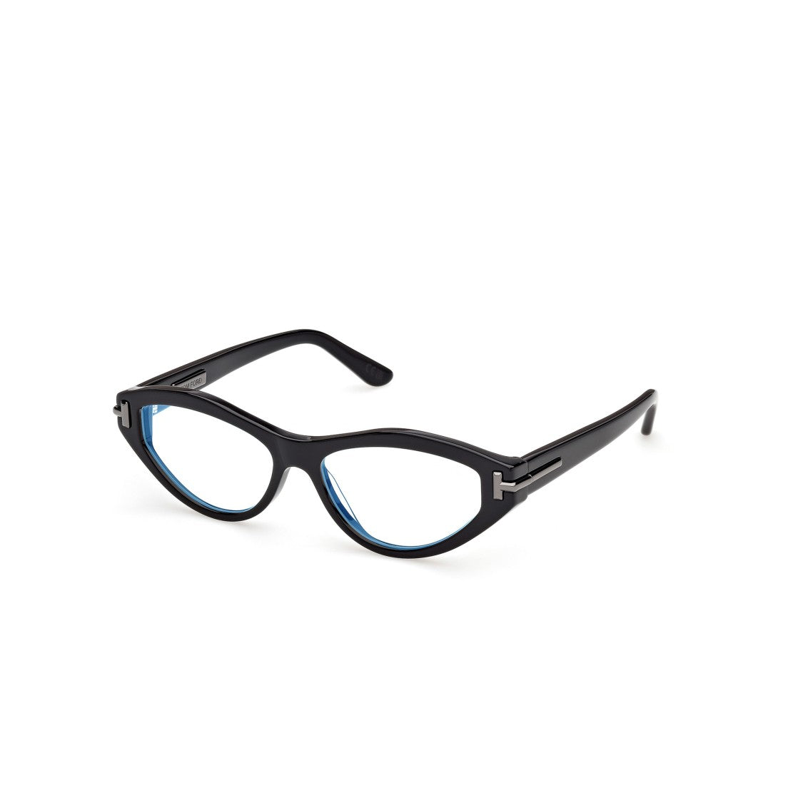 Tom Ford Ti5016-B Glossy Black Cat-Eye Eyeglasses