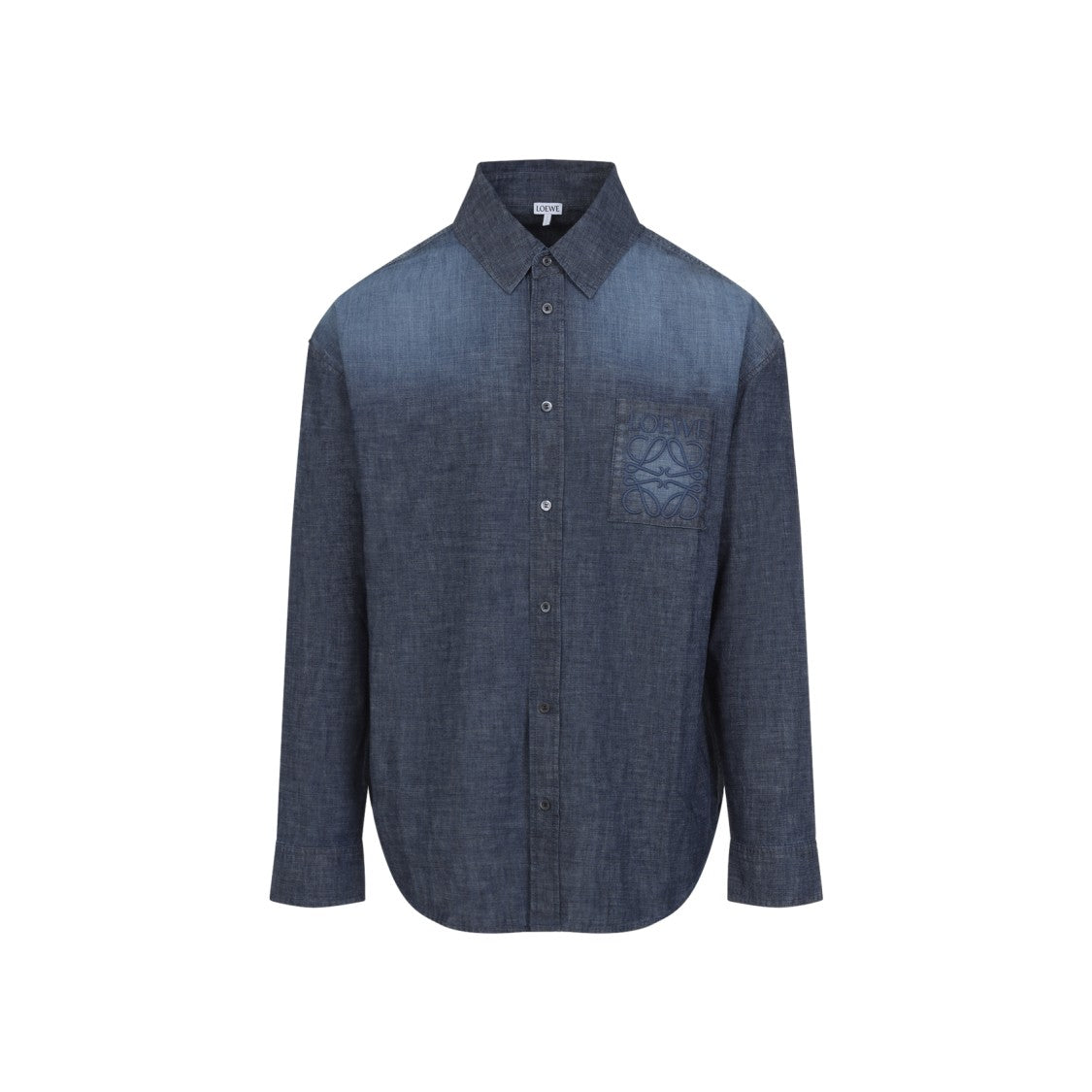 Loewe Classic Button-Up Shirt With Gradient Design And Logo Embroidery