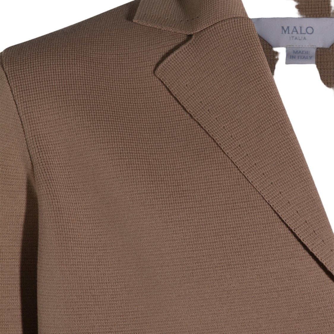 Malo Classic Tailored Brown Blazer With Notched Lapel
