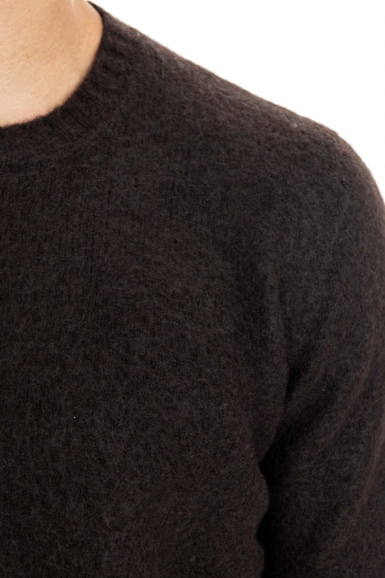 Drumohr Brushed Wool Garzata Crewneck Sweater
