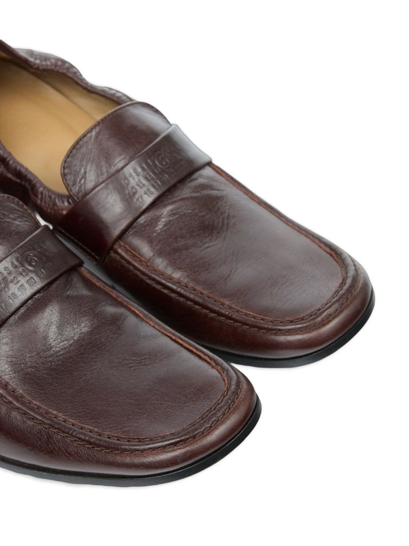 Mm6 By Maison Margiela Brown Penny Strap Leather Loafers
