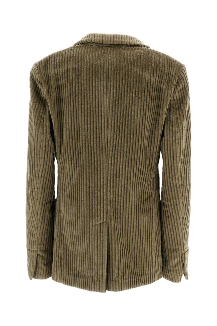 Meta Campania Beige Udo Soft Cotton Corduroy Blazer