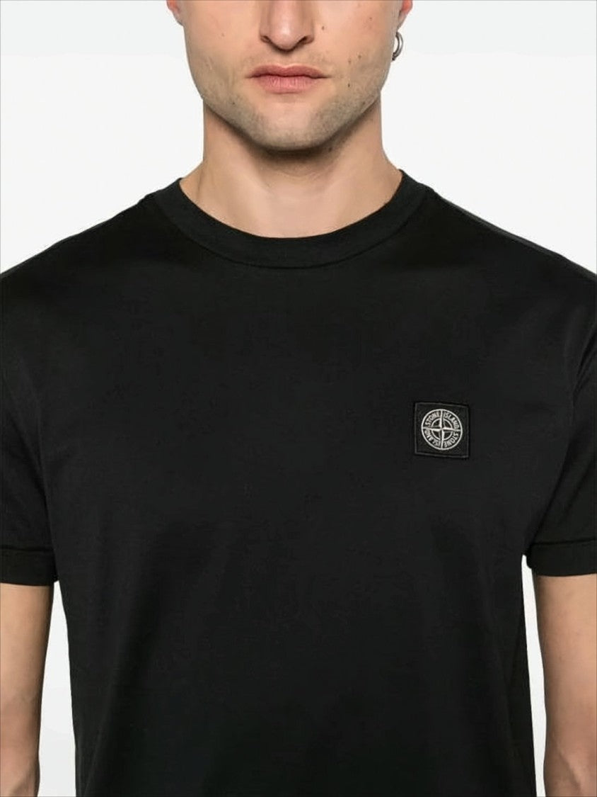 Stone Island Short-Sleeve Cotton T-Shirt With Minimalist Design