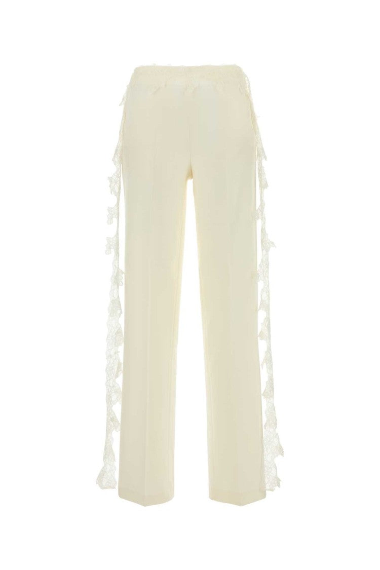 Blumarine White Stretch Twill Pant
