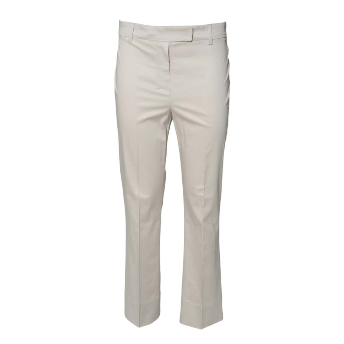 Max Mara Felice Skinny Pants In Beige Satin