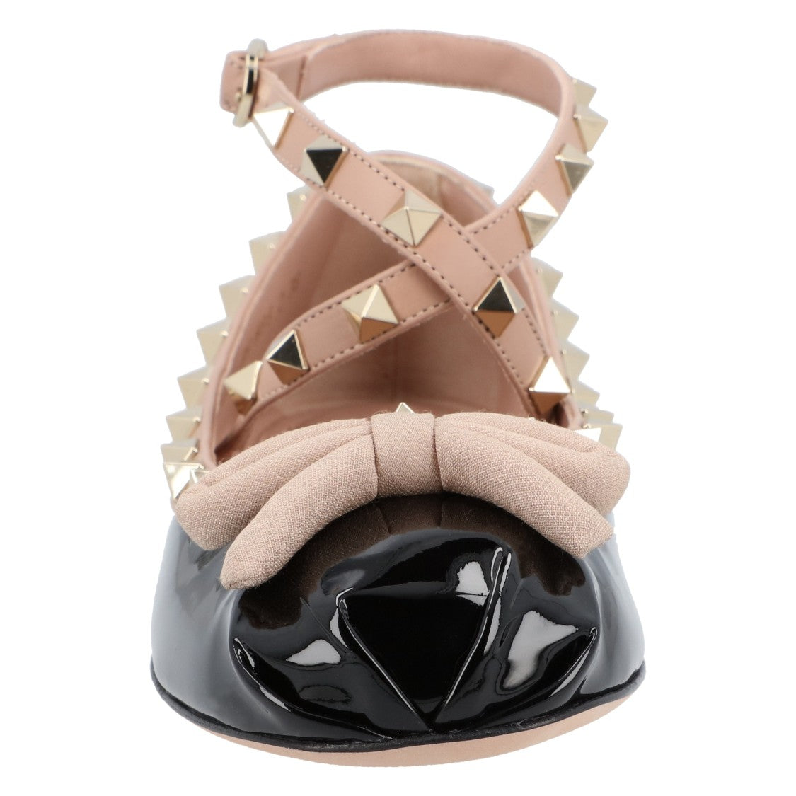 Valentino Rockstud Ballerina Shoes Black