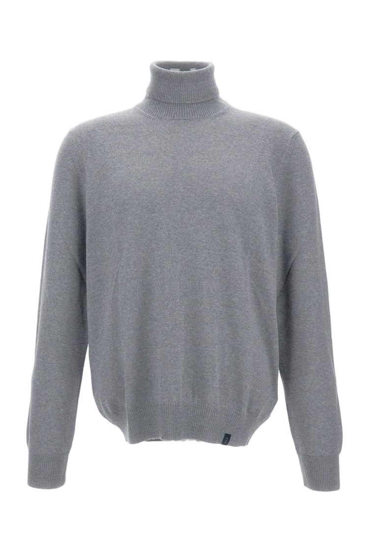 Fay Regular-Fit Turtleneck Sweater With Ribbed Details