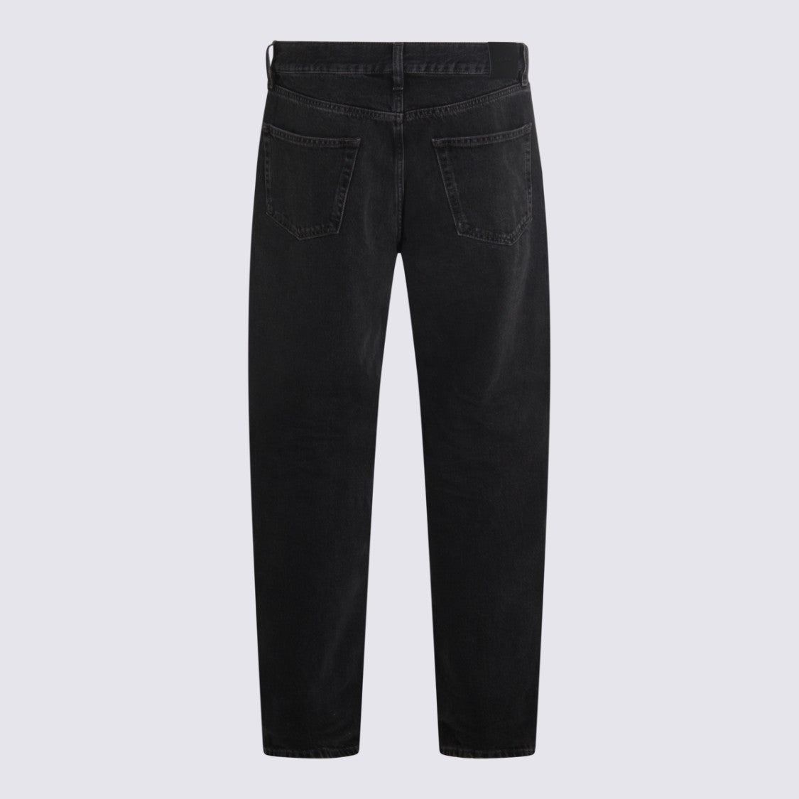 Saint Laurent Straight-Leg Denim Jeans With Button-Fly Closure And Rivet Accents